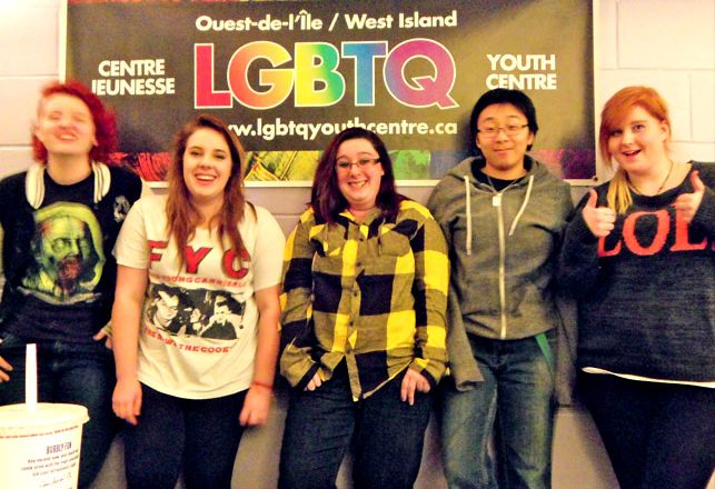 A Photo of some of our inspired LGBTQ youth